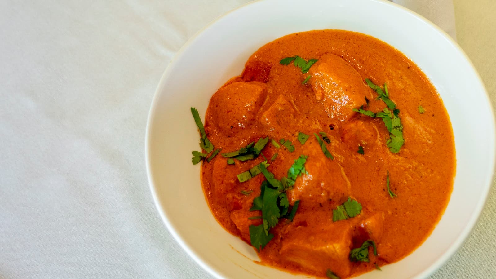 Butter chicken in a creamy tomato sauce