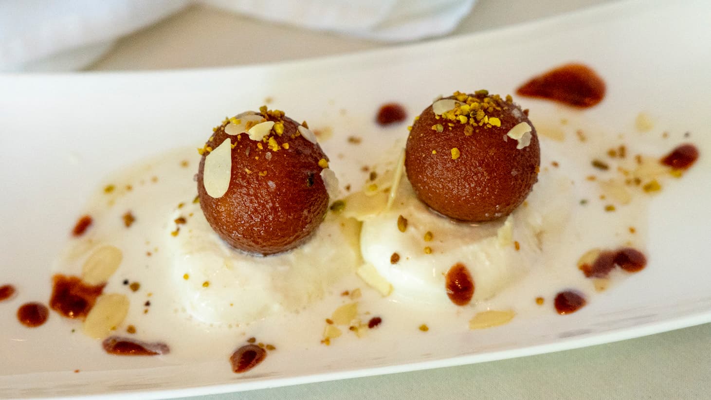 Gulab jaman in sweet syrup